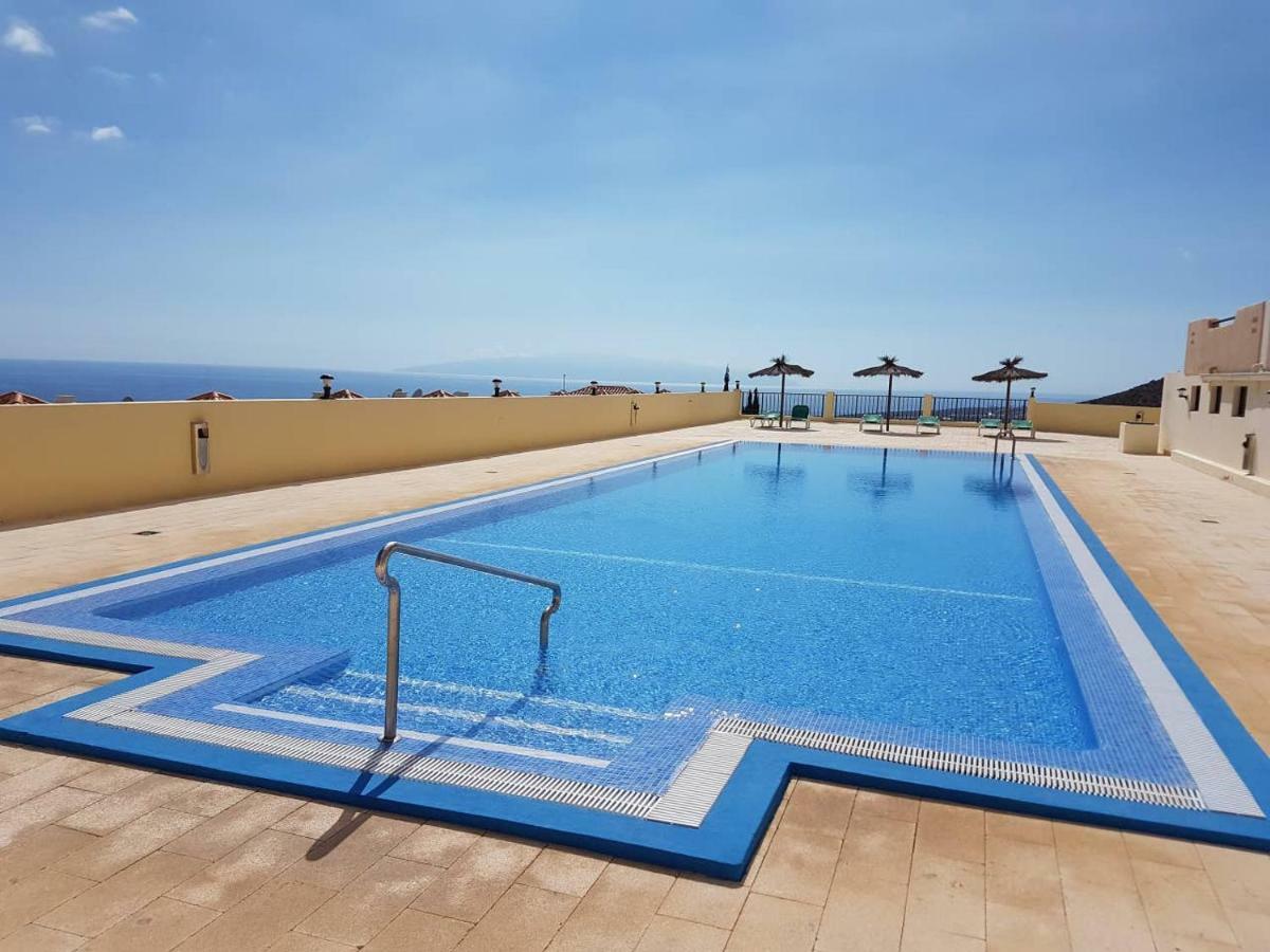 Villa Roque Del Conde With Fantastic Sea View, Terrace, Pool, Wifi, Sat-Tv, Garage Costa Adeje  Exterior photo